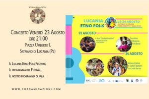 Il Lucania Etno Folk 2010 con il concerto di Cordaminazioni (Luca Fabrizio e Marcello De Carolis)
