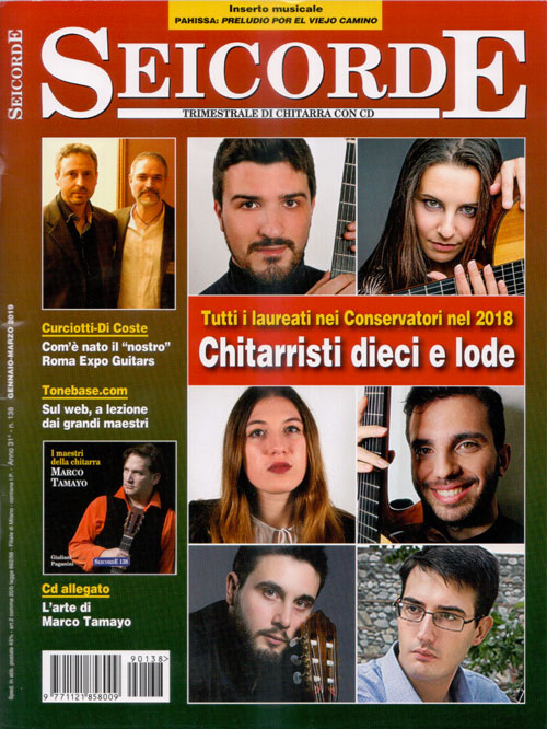 Copertina della rivista chitarristica seicorde